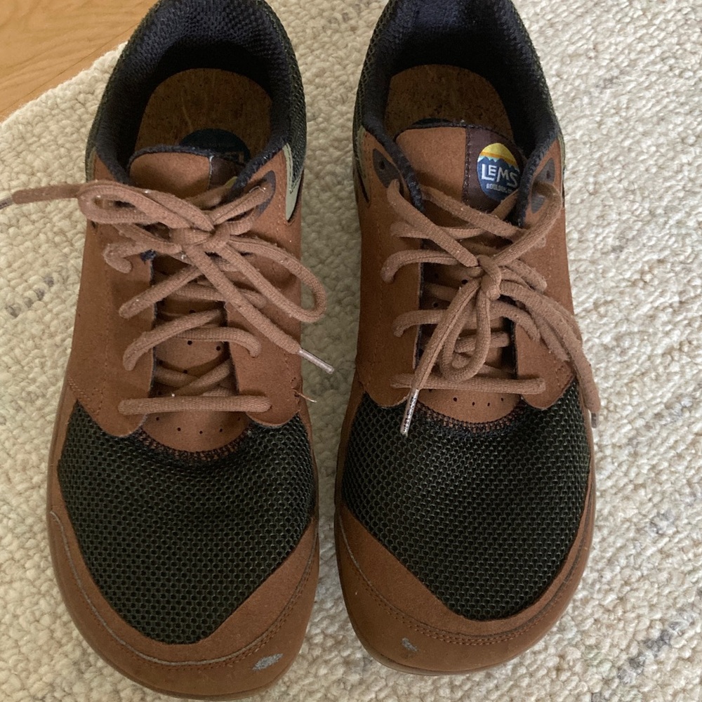 Lems Men's Brown and Black Sneakers Primal Zen Bare foot shoe